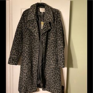 A New Day -gray leopard winter coat